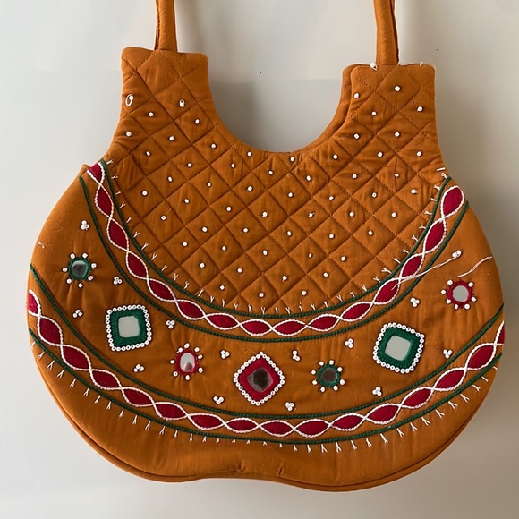 Terracotta Beaded Purse - Picture 3 of 4